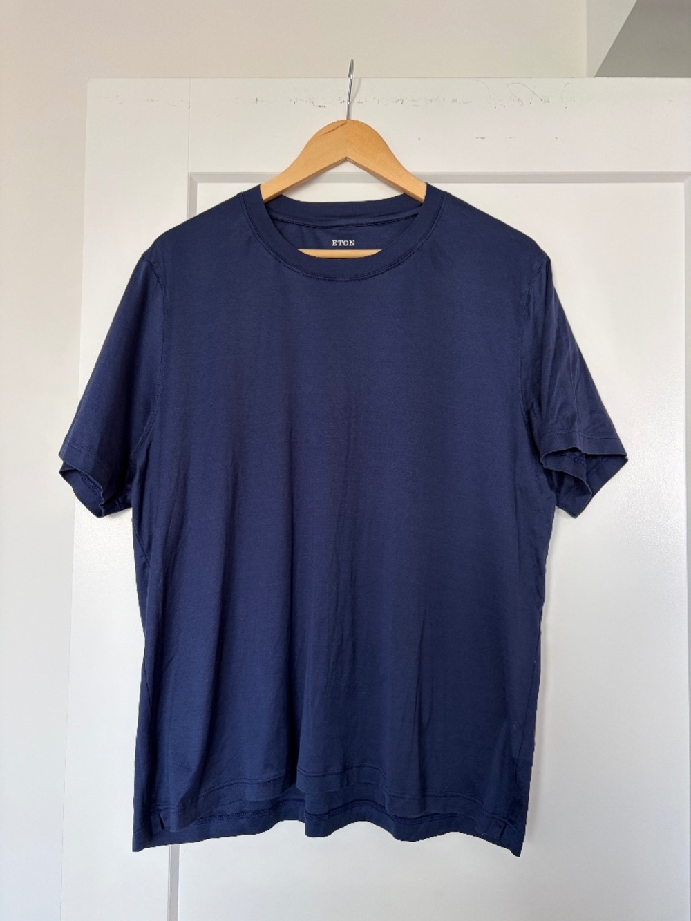 Eton Men’s Blue Slim-Fit Jersey T-Shirt - Size XXL